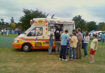icecream van & customers